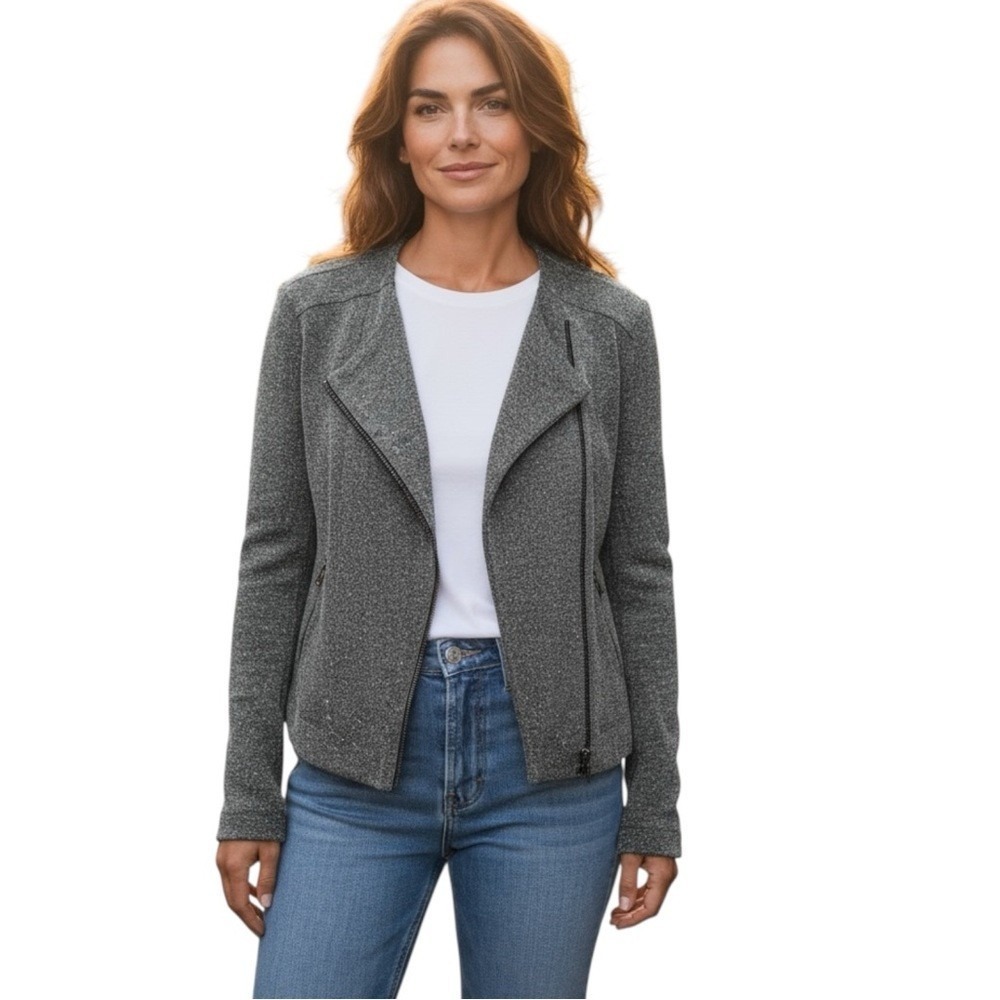 Catherine Malandrino Runway Women's Blazer Jacket, Color Gray/Marled, Size Large